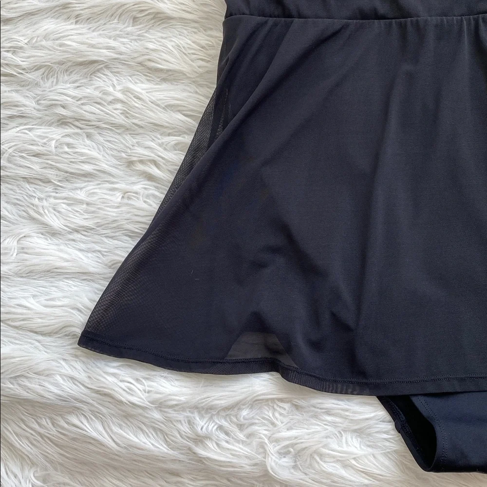 Torrid | DD Underwire Long Mesh Overlay Swim Dress